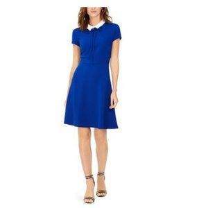 Cappagallo Fit & Flare Peter Pan Collar Dress 10